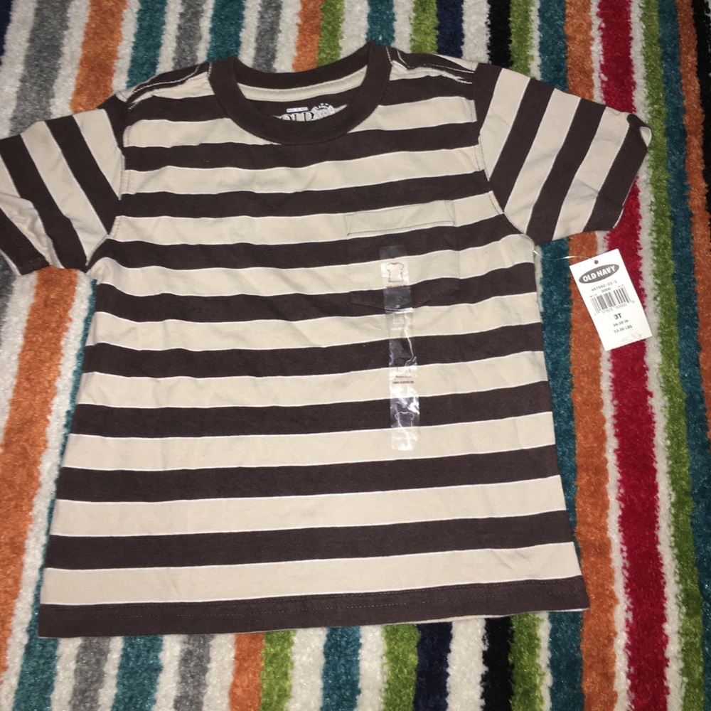 striped brown kids t-shirt